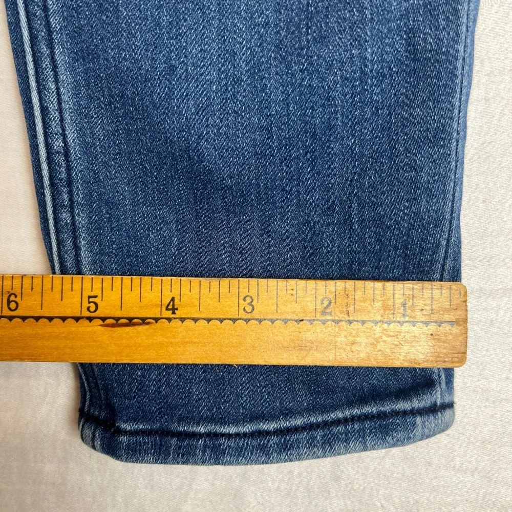 Express High Rise Jeans Womens 2R‎ Ankle Legging Button Fly Medium Wash Stretch